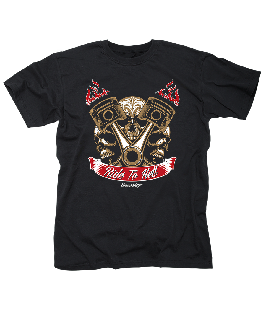 T-Shirt - Straßenkrieger "RIDE TO HELL"