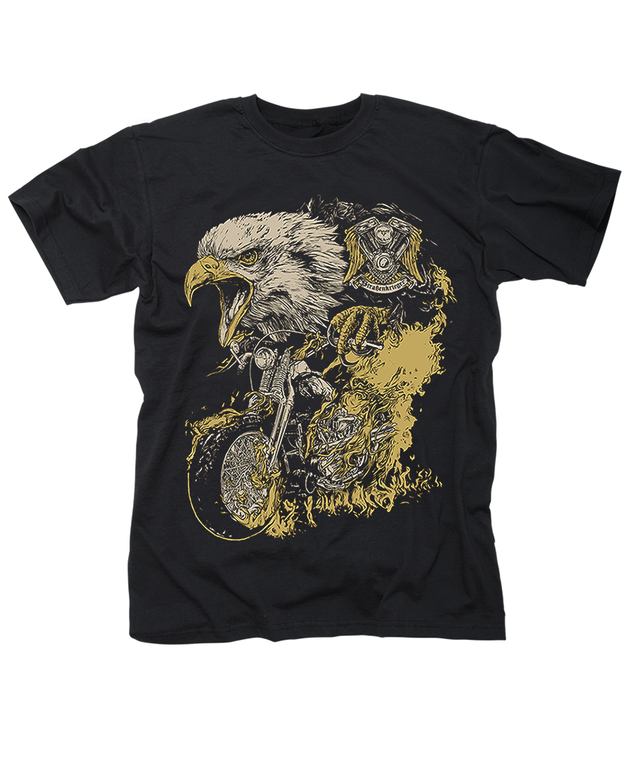 T-Shirt - Straßenkrieger burning Eagle - colored