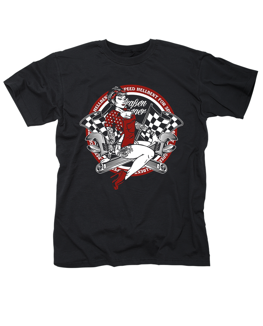 T-Shirt - Straßenkrieger Pin UP Girl