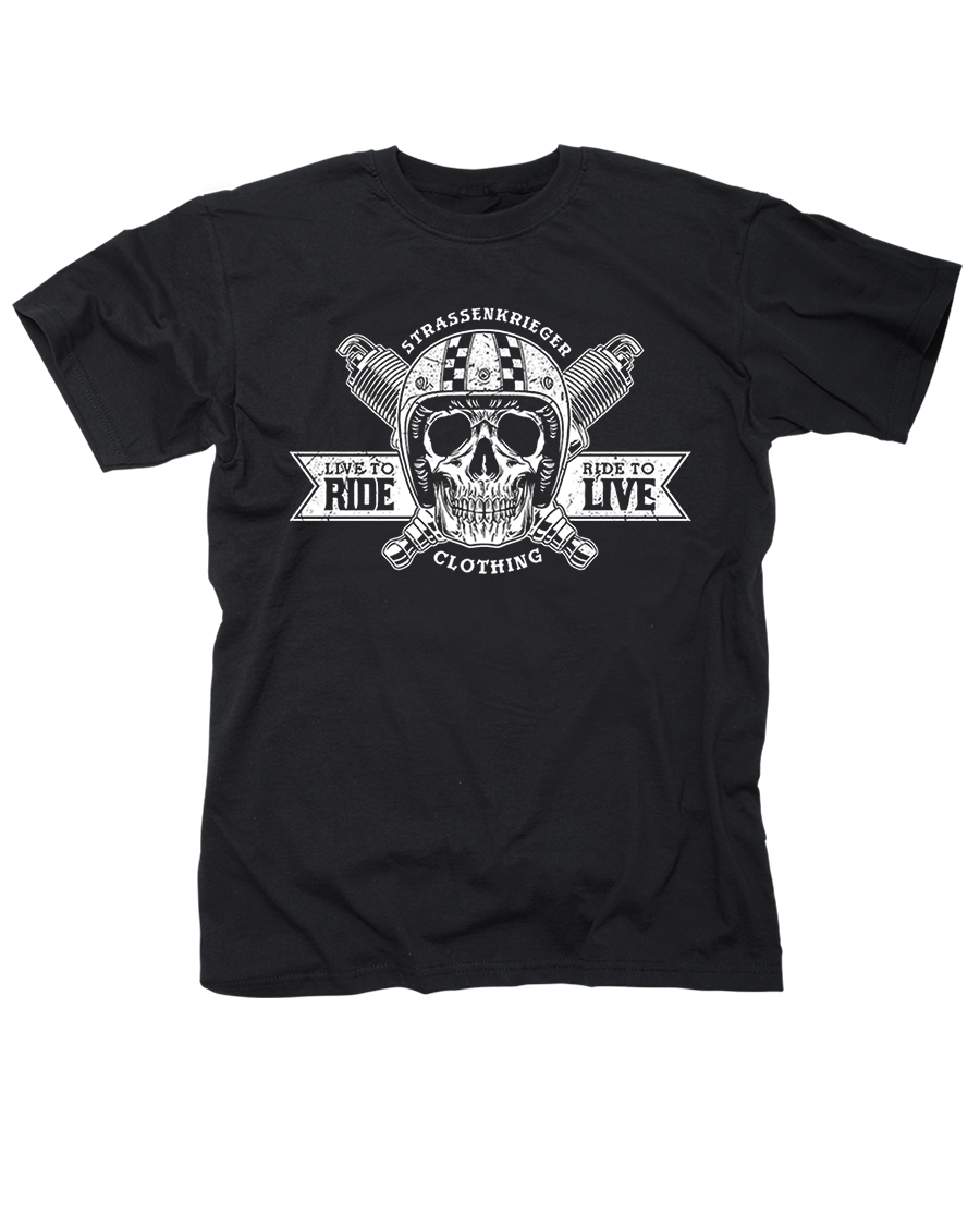 T-Shirt - Straßenkrieger "LIVE TO RIDE"