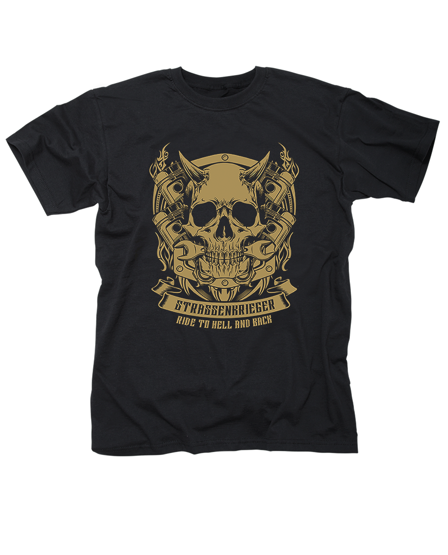 T-Shirt - Straßenkrieger "RIDE TO HELL AND BACK"